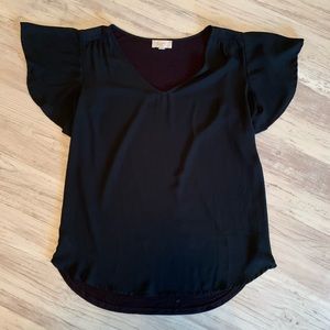 Black Loft Blouse size Small